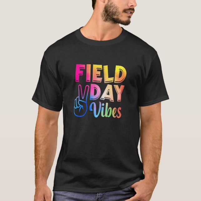 Field Day Vibes   For Teacher Kids Field Day 2023  T-Shirt (Front)