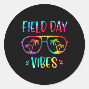 Field Day Vibes Fun  For Teacher Kids Field Day 20 Classic Round Sticker