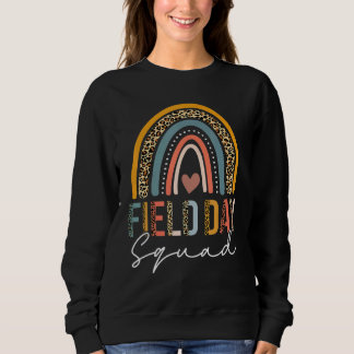Field Day Vibes Leopard Last Day Of School Field D Sweatshirt