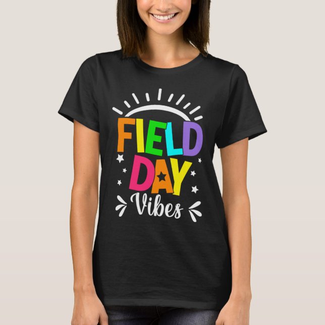 Field Day Vibes Teacher Boys Girls Kids Field Day  T-Shirt (Front)