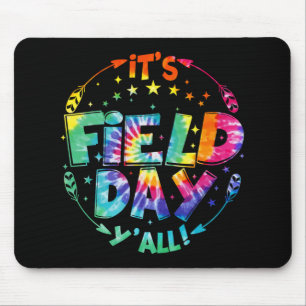Field Day Y'all Tie Dye Teacher Student Field Trip Mouse Mat