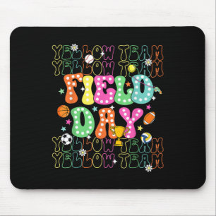 Field Day Yellow Team Colour Field Trip Team Game Mouse Mat