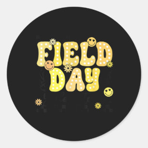 Field Day Yellow Team Field Trip Game Competition Classic Round Sticker
