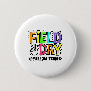 Field Day Yellow Team Funny For Teacher Kids Field 6 Cm Round Badge