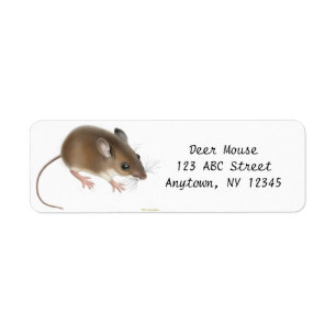 Field Deer Mouse Customisable Avery Label
