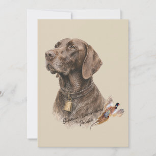 Field & Feather – German Shorthaired Pointer with Invitation