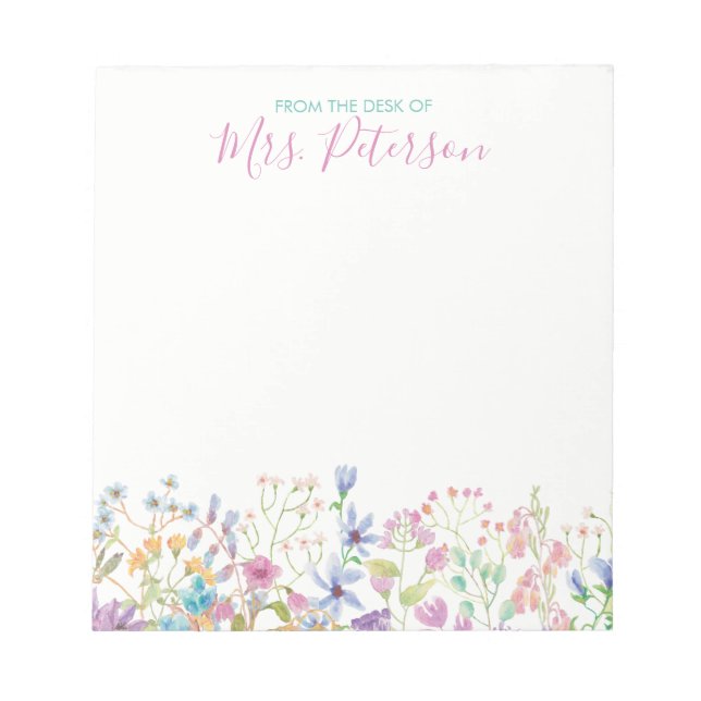 Field Floral Note Pads (Front)