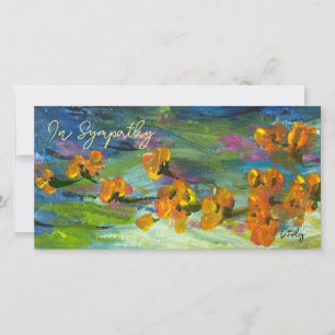 Field Flower Blues Flat Thank You Card