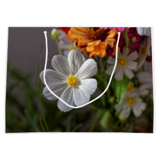 field flowers bouquet large gift bag