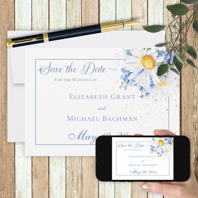 Field Flowers Bouquet Wedding Save The Date (Creator Uploaded)