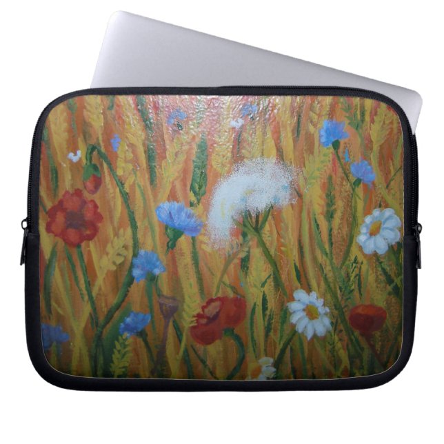 Field flowers Neoprene Laptop Sleeve 10 inch (Front)