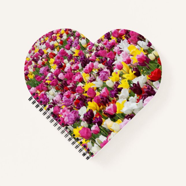 field full of tulips notebook (Front)