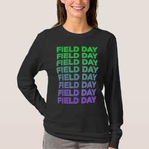 Field Fun Day School Trip Vibes Boys Girls Teacher T-Shirt