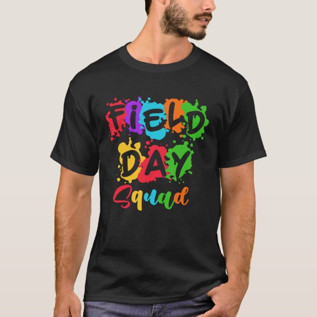 Field Fun Day Squad School Kids Vibes Boys Girls T T-Shirt (Front)