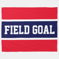 FIELD GOAL Bright Red White Navy Blue Stripes