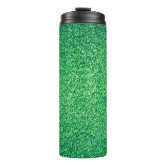 Field grass green lawn texture thermal tumbler