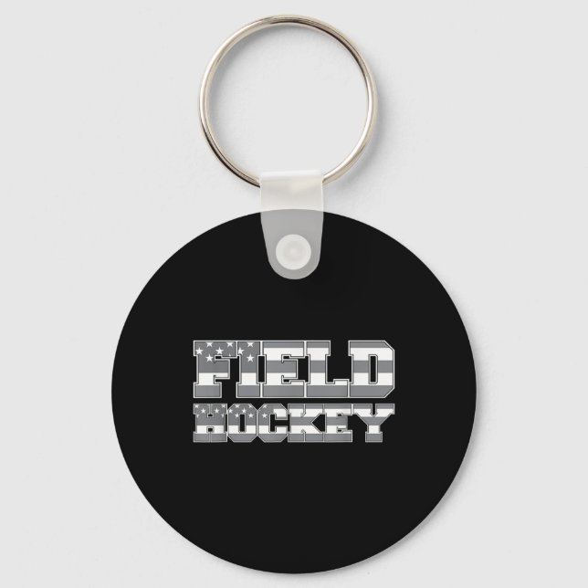 Field Hockey _12  Key Ring (Front)