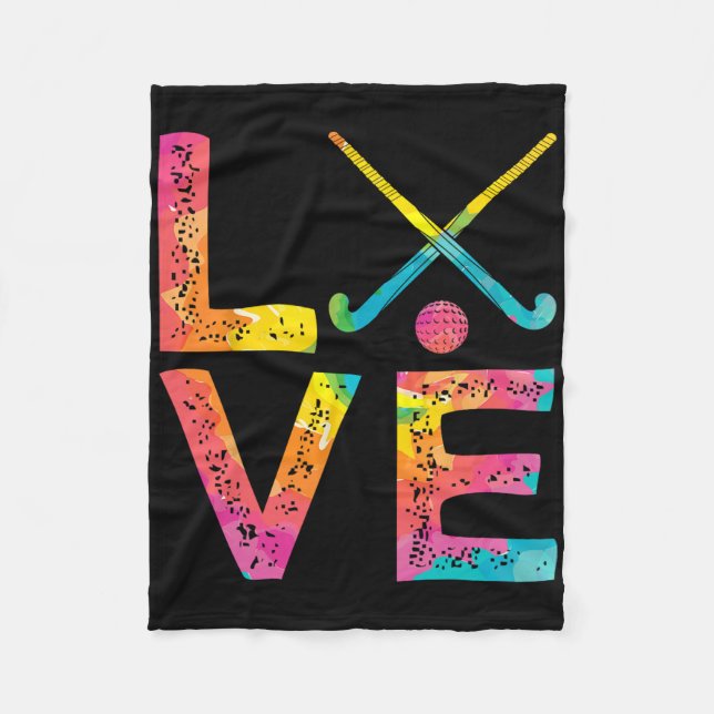 Field Hockey (1)  Fleece Blanket (Front)