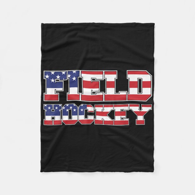 Field Hockey _9  Fleece Blanket (Front)