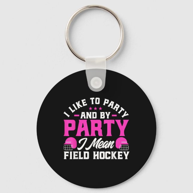 Field Hockey And  Key Ring (Front)