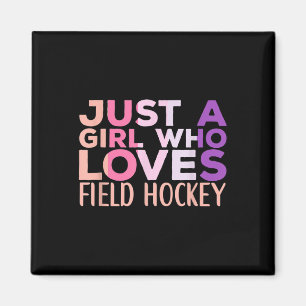 Field Hockey Apparel Sports Field Hockey Player Fo Magnet