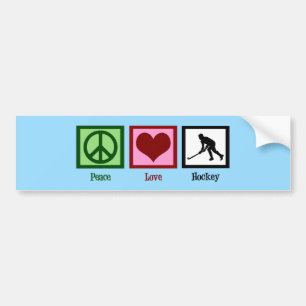 Field Hockey Blue Bumper Sticker