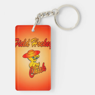 Field Hockey Chick #5 Key Ring