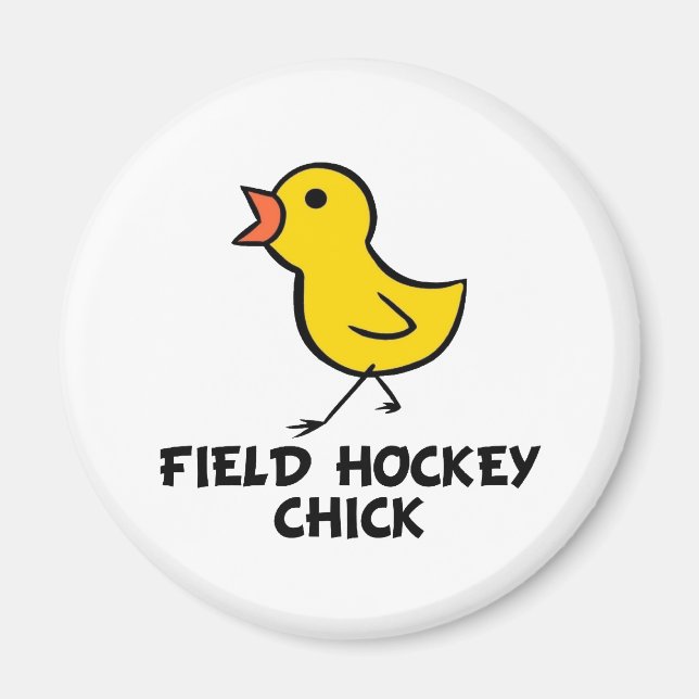 Field Hockey Chick Magnet (Front)