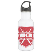Field Hockey Chicks With Sticks Bottle