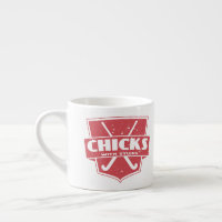 Field Hockey Chicks With Sticks