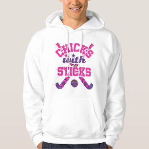 Field Hockey Chicks with Sticks Hoodie