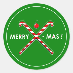 Field Hockey Christmas Classic Round Sticker