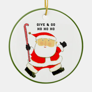 Field Hockey Christmas Collectable Ceramic Tree Decoration
