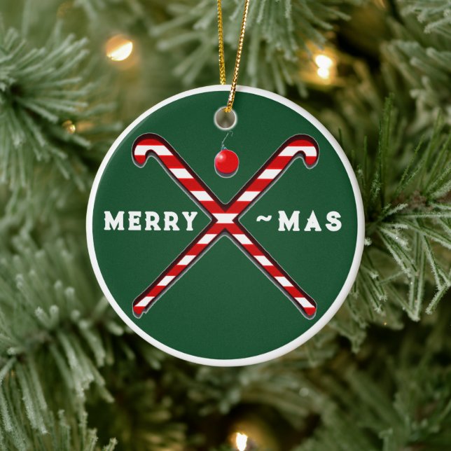 Field Hockey Christmas Collectable Ceramic Tree Decoration (Tree)