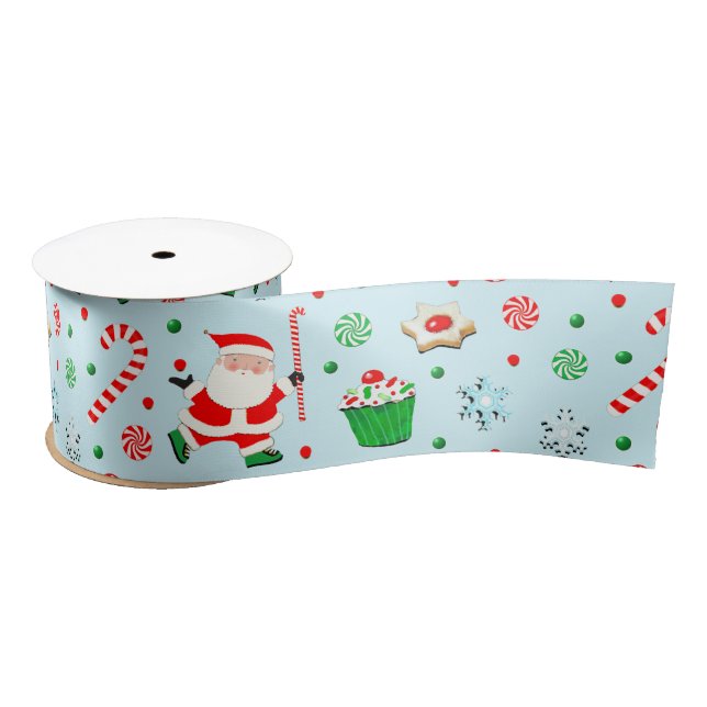 Field Hockey Christmas Gift Satin Ribbon (Spool)