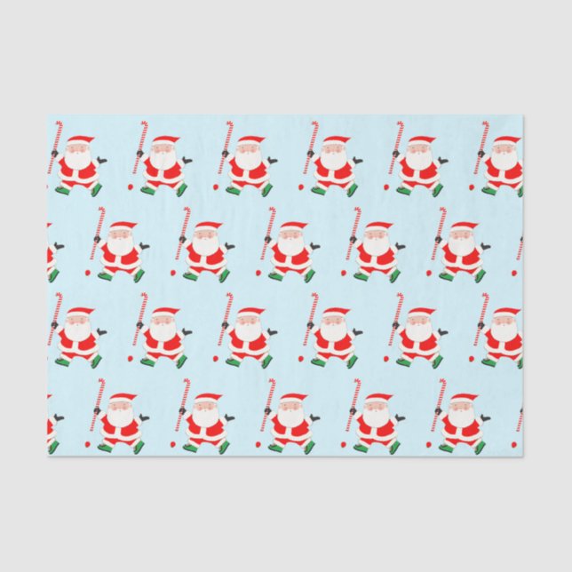 Field Hockey Christmas Gift Tissue Paper (Front)