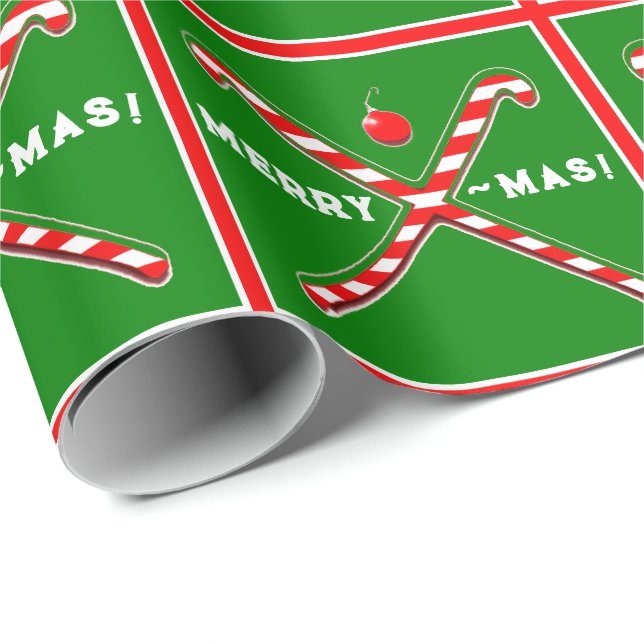 Field Hockey Christmas Gift Wrapping Paper (Roll Corner)