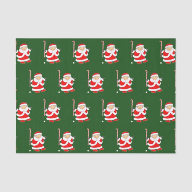 Field Hockey Christmas Tissue Paper (Front)