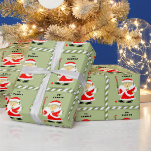 Field Hockey Christmas Wrapping Paper
