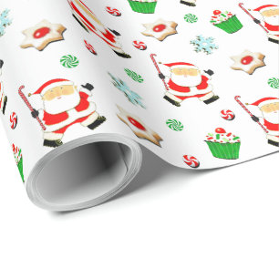 Field Hockey Christmas Wrapping Paper