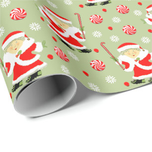 Field Hockey Christmas Wrapping Paper