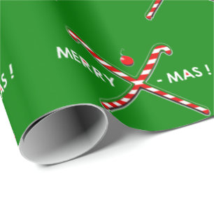 Field Hockey Christmas Wrapping Paper