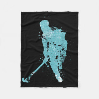 Field Hockey Coach Accessories Splash Field Hockey Fleece Blanket