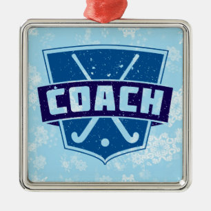 Field Hockey Coach Christmas Decoration