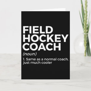 Field Hockey Coach Definition _1 Card