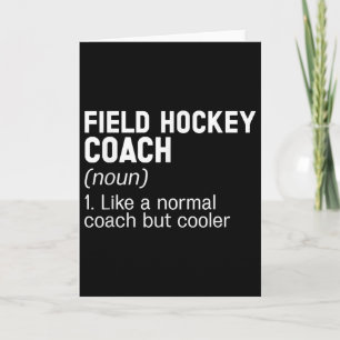 Field Hockey Coach Definition Field Hockey Coach Card
