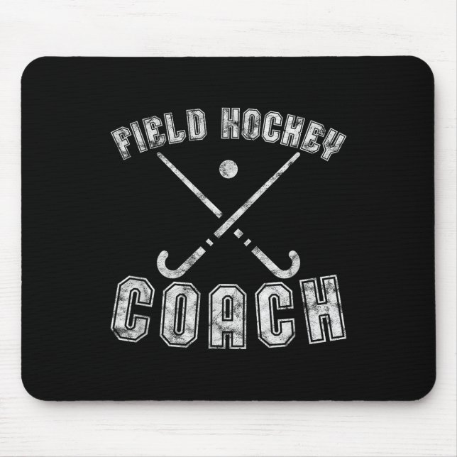 Field Hockey Coach Gifts Distressed Field Hockey C Mouse Mat (Front)