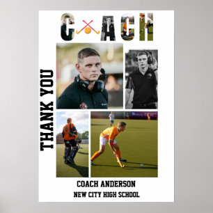 Field Hockey Coach Senior Night Graduation  Poster
