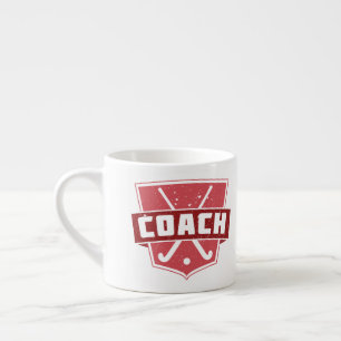 Field Hockey Coach Shield Espresso Cup