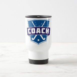 Field Hockey Coach Shield Travel Mug